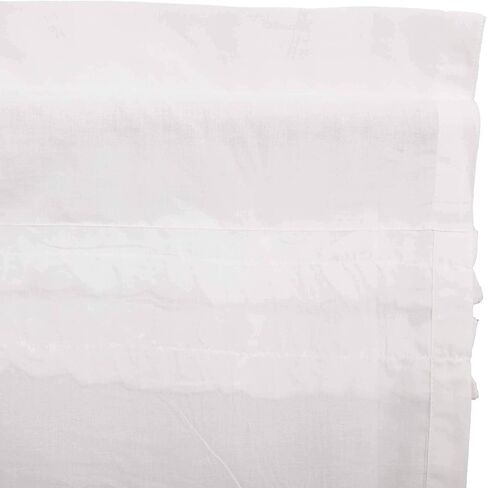 ستائر نافذة المطبخ ذات الجيب الأبيض من VHC Brands Farmhouse مقاس 40.64 سم × 152.4 سم in Kuwait