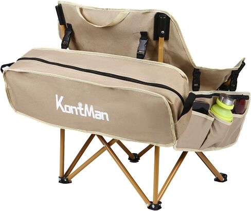 Outdoor Folding Chairs for Adults Set of 2 Lightweight Compact Camping Chair KontMan Best Ultralight Camping Chair Heavy Duty 265 lbs (2 Pack) in Kuwait