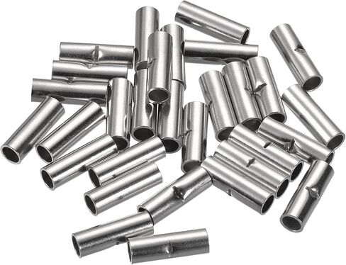 MECCANIXITY Non-Insulated Butt Crimp Terminals 8 AWG for Electrical Wire Splice DIY, Pack of 30 in Saudi Arabia