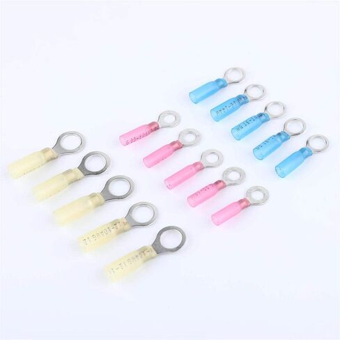 160pcs Heat Shrink Wire connectors Butt connectors Spade Ring Hook Bullet Fork terminals connectors kit, use Automotive Marine Truck Boat Motorcycle Electrical Maintenance in Saudi Arabia