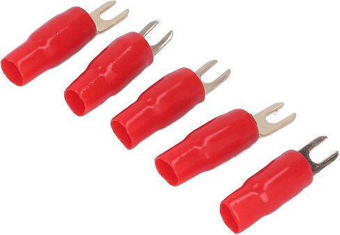 Fork Spade Wire Connectors, 25Pcs 6 Gauge Fork Spade U Type Wire Connectors Electrical Crimp Terminals for Car Boat Home Solar Panel in Saudi Arabia