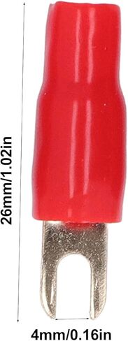 Fork Spade Wire Connectors, 25Pcs 6 Gauge Fork Spade U Type Wire Connectors Electrical Crimp Terminals for Car Boat Home Solar Panel in Saudi Arabia