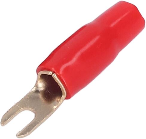 Fork Spade Wire Connectors, 25Pcs 6 Gauge Fork Spade U Type Wire Connectors Electrical Crimp Terminals for Car Boat Home Solar Panel in Saudi Arabia
