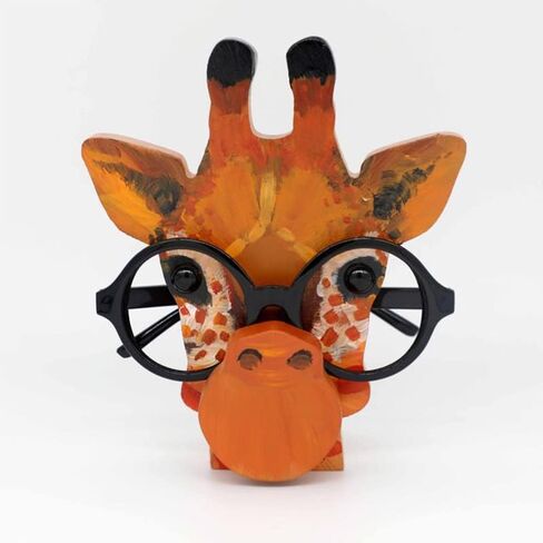 Wooden Animal Eyeglass Holder Display Stand Creative Cute Animal Glasses Holder Handmade Creative Sunglasses Display (Horses) in Saudi Arabia