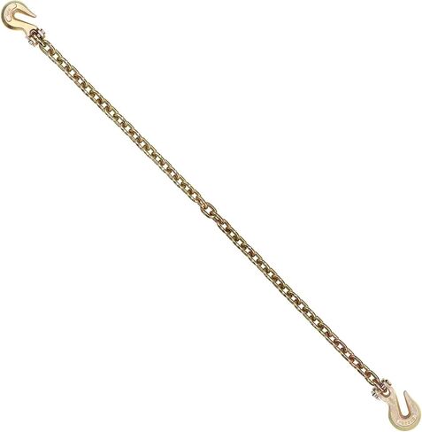 VEVOR G80 سلسلة ربط النقل، 3/8 بوصة × 2.9 بوصة سلسلة سحب 2 حزمة مع خطاف Clevis Snap، حمل عمل آمن 7100 رطل، سلسلة تسجيل شديدة التحمل لنقل معدات ربط شاحنة القطر in Saudi Arabia