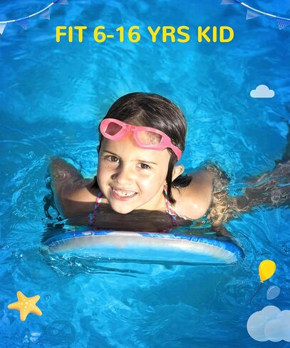 Kids Goggles Swimming Goggles-Kids-Swim: Anti Fog Kids Goggles for Girls Boys with UV400 No Leak 3 Pack Age 6-16 in Saudi Arabia