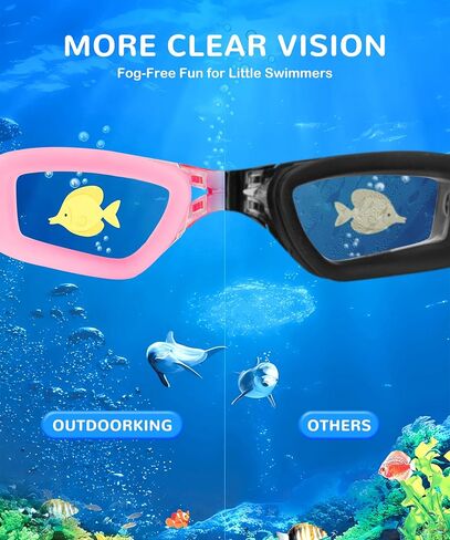 Kids Goggles Swimming Goggles-Kids-Swim: Anti Fog Kids Goggles for Girls Boys with UV400 No Leak 3 Pack Age 6-16 in Saudi Arabia