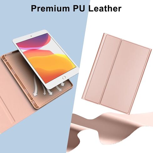 حافظة iPad 9th Gen 2021 مع لوحة مفاتيح 10.2 بوصة، iPad 8th Gen 2020/iPad 7th Gen 2019/iPad Air 3/iPad Pro 10.5 حافظة لوحة مفاتيح، لوحة مفاتيح بلوتوث لاسلكية قابلة للفصل مع حامل قلم لجهاز iPad 2021 9th in Saudi Arabia