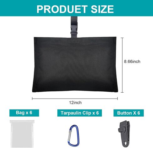 4 Packs Boat Cover Sand Bags Weights Marine Grade Sandbags for Boat Mooring Covers Sand Bag to Hold Boat Cover Kit Trailerable Boat Accessories Windproof Weight Sandbags in Saudi Arabia