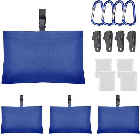 4 Packs Boat Cover Sand Bags Weights Marine Grade Sandbags for Boat Mooring Covers Sand Bag to Hold Boat Cover Kit Trailerable Boat Accessories Windproof Weight Sandbags in Saudi Arabia