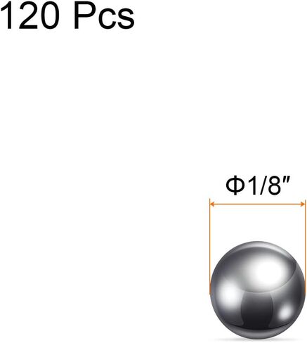HARFINGTON 120 قطعة كرات دقيقة بقطر 1/8 بوصة 316L من الفولاذ المقاوم للصدأ للمحامل in Saudi Arabia