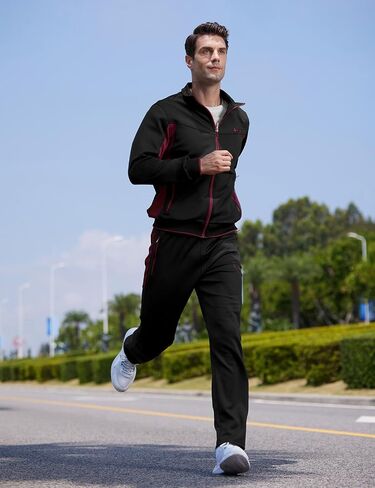 TBMPOY Men's Tracksuits Sweatsuits for Men Sweat Track Suits 2 Piece Casual Athletic Jogging Warm Up Full Zip Sets in Saudi Arabia