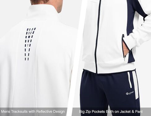TBMPOY Men's Tracksuits Sweatsuits for Men Sweat Track Suits 2 Piece Casual Athletic Jogging Warm Up Full Zip Sets in Saudi Arabia