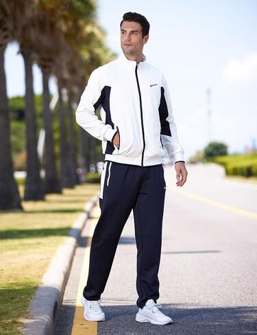 TBMPOY Men's Tracksuits Sweatsuits for Men Sweat Track Suits 2 Piece Casual Athletic Jogging Warm Up Full Zip Sets in Saudi Arabia