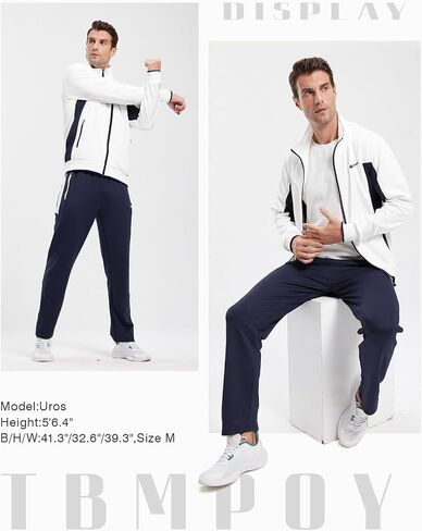 TBMPOY Men's Tracksuits Sweatsuits for Men Sweat Track Suits 2 Piece Casual Athletic Jogging Warm Up Full Zip Sets in Saudi Arabia