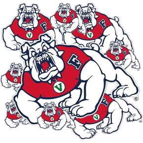 Desert Cactus Fresno State Sticker California State University Bulldogs Stickers Vinyl Decals Laptop Water Bottle Car Scrapbook 11.42x8.98 Sheet T3 (Type 3-1)