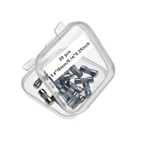 1A, F1A, 1A Fuse, F1A Fuse, 1A250V, F1A250V, 1A Mini Fuse, F1A 250V Fuse, Fast-Blow Mini Ceramic Fuse 3.6 * 10mm (0.14 * 0.39in) (20Pcs)
