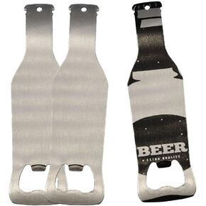 Sublimation Blanks Products Bottle Opener Stainless Steel Beer Opener 2 Sided Pub Style (5 Pieces) for Home, Bar, Restaurant Heavy Duty by INNOSUB USA