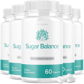 (5 Pack) SugarBalance Capsules Supplement Max Advanced Formula (300 Capsules)