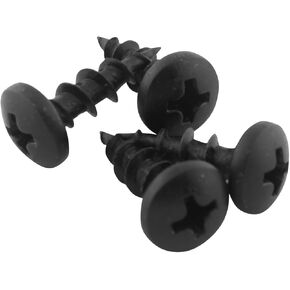 #10 x 5/8" Deep/Coarse Thread Phillips Pan Head Screws Black Phosphate, 1000 Pack