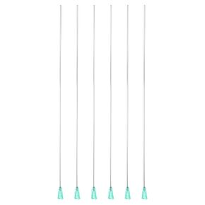 PATIKIL 18Ga x 10 Inch Dispensing Needle Tips, 6Pcs Stainless Steel and Plastic Glue Needle Tube Blunt Tips with Luer Lock for Glue Oil Applicator, Green