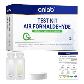 anlab™ Air Formaldehyde (HCHO) DIY Test Kit - Used for Air Quality Testing, Detector Used for Home, Residential, Business, Hotel, Hospital, School, Furniture, Auto (Pack of 1)