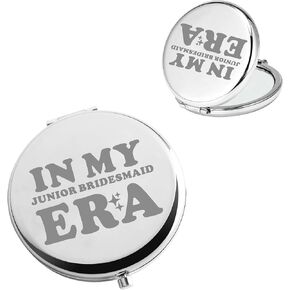 BAUNA Junior Bridesmaid Gift Bridesmaid Proposal Gift Wedding Party Gift in My Junior Bridesmaid Era Compact Mirror (Bridesmaid Junior era CMS)