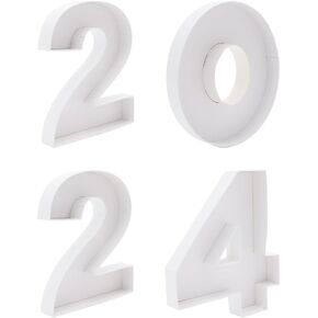 8inch 2024 of Class Graduation Cardboard Number Fillable Charcutrerie Board Sweet Treat Party Decorative Box (GRAD), sh-grad24