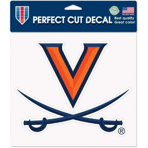 NCAA Virginia Cavaliers 8'' x 8'' Color Outdoor Vinyl Logo Decal