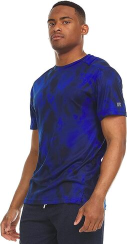 Russell Athletic Mens Dri-Power Victory Tie-Dye Short Sleeve Crew, Concrete, X-Large in Saudi Arabia