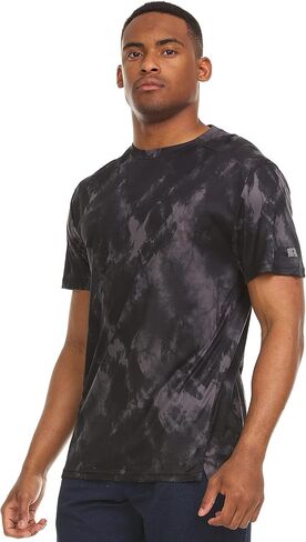 Russell Athletic Mens Dri-Power Victory Tie-Dye Short Sleeve Crew, Concrete, X-Large in Saudi Arabia