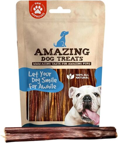 Amazing Dog Treats - Beef Esophagus Jerky for Dogs (6 Inch - 50 Pc/Pack) - Beef Gullet Dog Chews in Saudi Arabia
