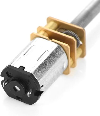 محرك تروس Maxmartt DC، محرك تخفيض صندوق التروس DC 6 N20 مع عمود إخراج طويل M4 × 100 مم للمصاعد، معدات الهبوط، الأذرع الميكانيكية، الألعاب الإلكترونية (6 فولت 150 دورة في الدقيقة) in Kuwait