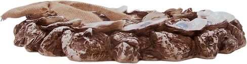 Nautical Resin Oyster Shell Wreath with Ribbon - 17 Inches in Saudi Arabia