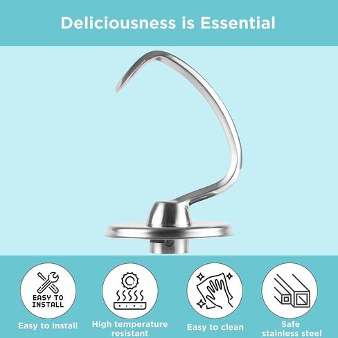 IAGREEA 5 Quarts Stainless Steel Mixing Bowl Fits For KitchenAid 4.5-5QT Tilt-Head Stand Mixer, Premium 304 mixer bowl with Handle, Replacement Mixers 5 Quarts Bowl, Heavy Duty, Dishwasher Safe in Saudi Arabia