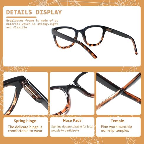 JOSCHOO Reading Glasses 6 Pack Blue Light Blocking Readers Spring Hinge Glasses for Reading for Men and Women in Saudi Arabia
