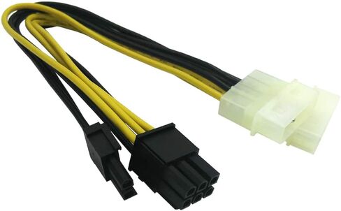 محول طاقة COMeap SATA إلى 8 Pin GPU، SATA إلى 8 Pin (6+2) كابل إمداد الطاقة لبطاقة الرسومات PCIe 9 بوصة (عبوة من 2) in Saudi Arabia