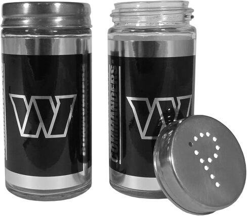 Siskiyou Sports NFL Washington Commanders Black Salt & Pepper Shaker Washington Commanders، مقاس واحد، أسود in Saudi Arabia