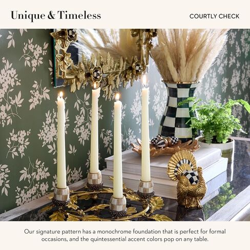 MACKENZIE-CHILDS Courtly Check Mini Gold Turkey Figurine, Resin Fall Home Decor in Saudi Arabia