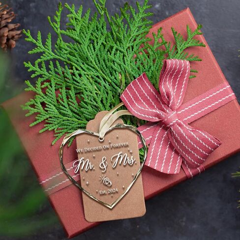 Engagement Gifts for Couples - Gifts for Newly Engaged Couples - Happy Engagement Gifts for Her, Bride, Bride to Be - Just Engaged Gifts for Her - Engagement Christmas Ornament 2024 - Engaged Ornament in Saudi Arabia