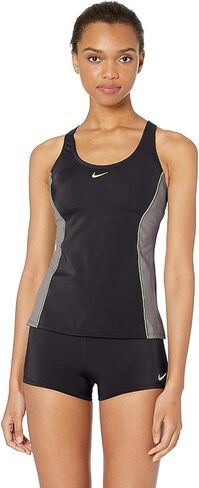 Nike Women's Standard Color Surge Powerback Tankini Swimsuit Set in Saudi Arabia