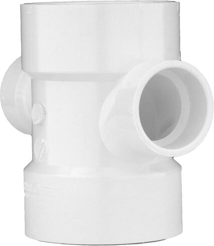 أنبوب شارلوت 4 × 4 × 2 × 2 DWV DBL Sanitary TEE REDUC DWV (الصرف والنفايات والتهوية) (قطعة واحدة) in Kuwait