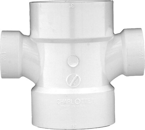 أنبوب شارلوت 4 × 4 × 2 × 2 DWV DBL Sanitary TEE REDUC DWV (الصرف والنفايات والتهوية) (قطعة واحدة) in Kuwait