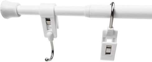 خطافات تثبيت KXLife، مشابك تثبيت، خطاف بمشبك، خطافات قضيب شد صغيرة (6 عبوات) in Kuwait