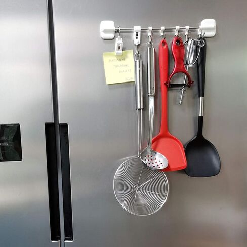 خطافات تثبيت KXLife، مشابك تثبيت، خطاف بمشبك، خطافات قضيب شد صغيرة (6 عبوات) in Kuwait