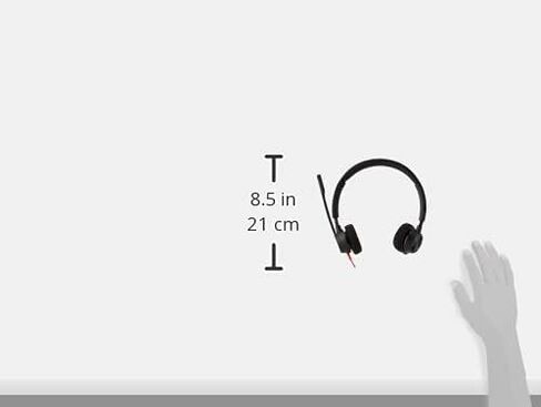 Poly Blackwire 3320 Wired Headset (Plantronics)– Flexible Microphone Boom – Hi-fi Stereo - Connect to PC/Mac via USB-C or USB-A - Certified for Microsoft Teams - Amazon Exclusive in Kuwait