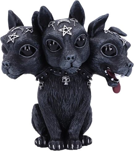 Nemesis Now Cult Cuties Lucifly 10.7cm, Resin, Black, Cult Cuties Dragon Figurine, Scarily Adorable Horned Dragon Figurine, Silver Detailing, Cast in The Finest Resin, Lovingly Hand-Painted in Saudi Arabia