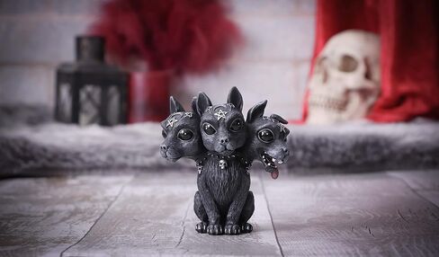 Nemesis Now Cult Cuties Lucifly 10.7cm, Resin, Black, Cult Cuties Dragon Figurine, Scarily Adorable Horned Dragon Figurine, Silver Detailing, Cast in The Finest Resin, Lovingly Hand-Painted in Saudi Arabia