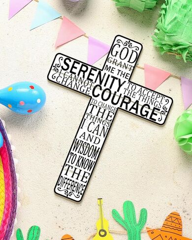 Putuo Decor Floral Cross Wall Decor Painted Decorative Wooden Inspirational Cross Spanish Style Wall Cross Decor Mexican Art Wall Decor Crucifix for Home Room Church Decoration in Kuwait