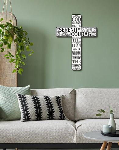 Putuo Decor Floral Cross Wall Decor Painted Decorative Wooden Inspirational Cross Spanish Style Wall Cross Decor Mexican Art Wall Decor Crucifix for Home Room Church Decoration in Kuwait